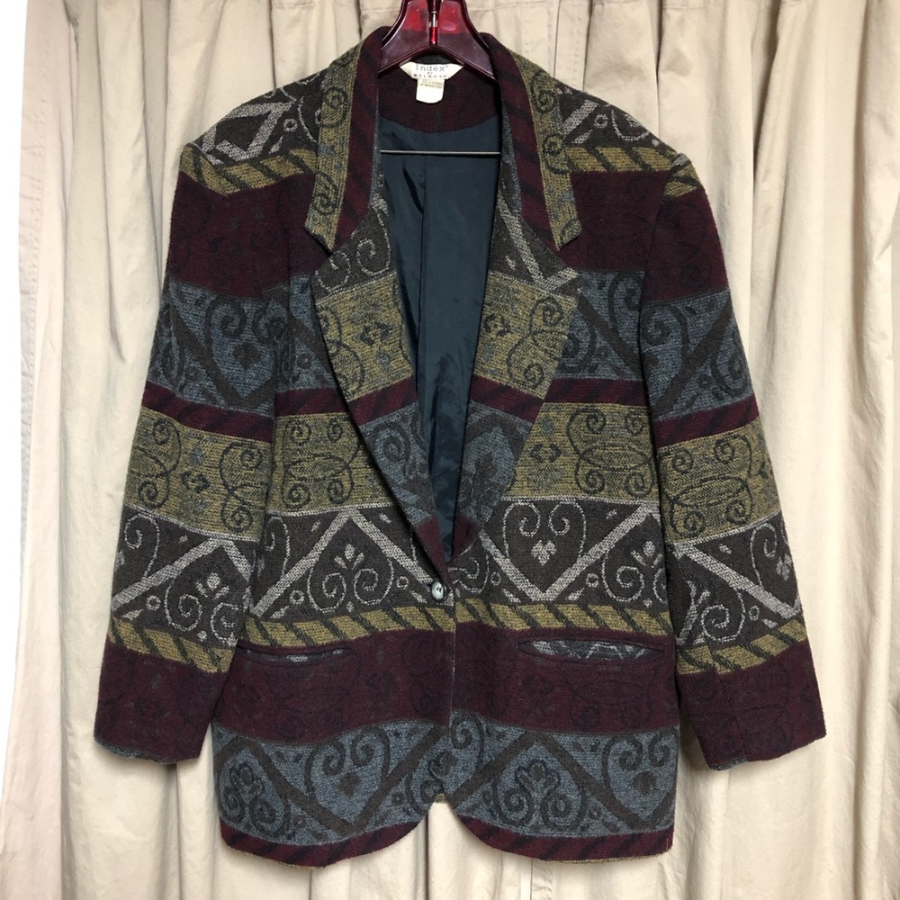 Vintage Index Melrose Lined Blazer Jacket L